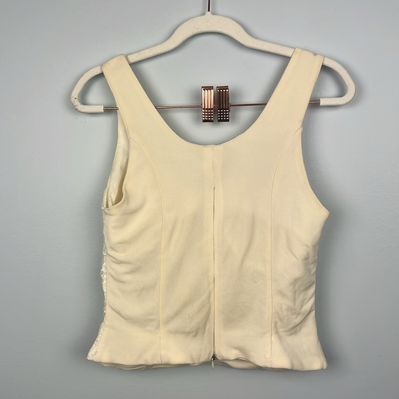 Orna Farho Paris vintage zipper closure ivory corset top - Picture 6 of 7